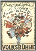 arzt-wider-willen_harald-metzkes_1970_design-harald-metzkes.jpg Der Arzt wider Willen - Volksbühne - Poster